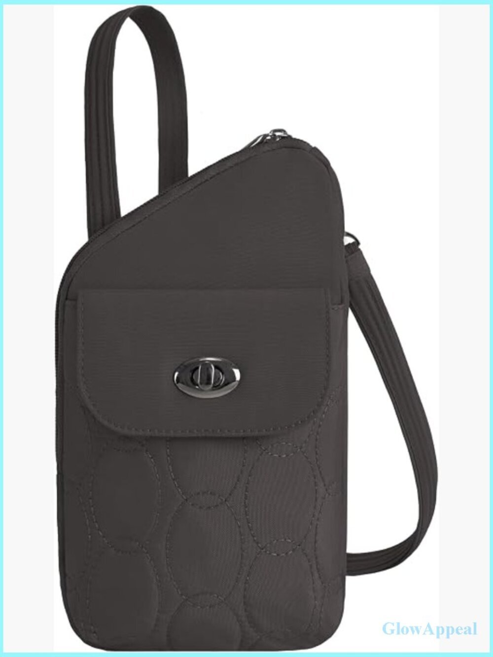 Anti-Theft Slim Asymmetric Crossbody Bag with RFID Protection